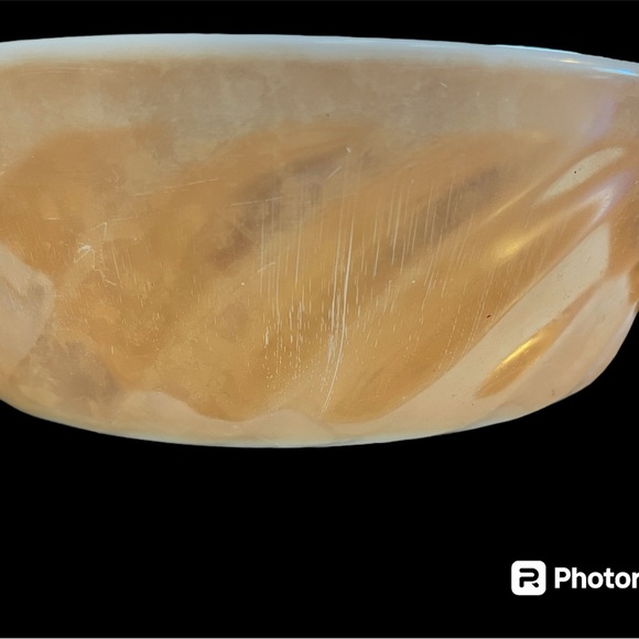 Anchor Hocking Fire King Copper Tint Swirl Casserole Dish - Picture 3 of 5